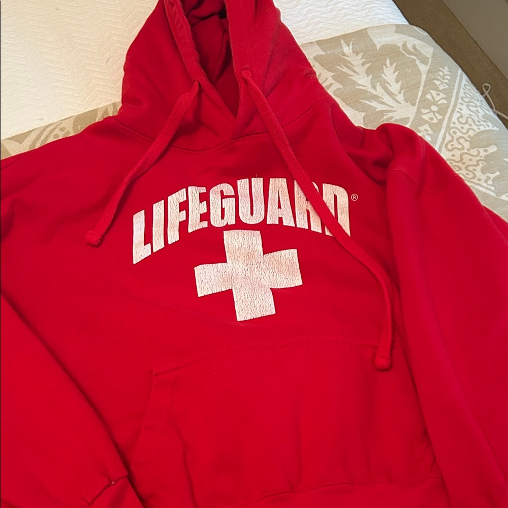 Red Lifeguard Hoodie